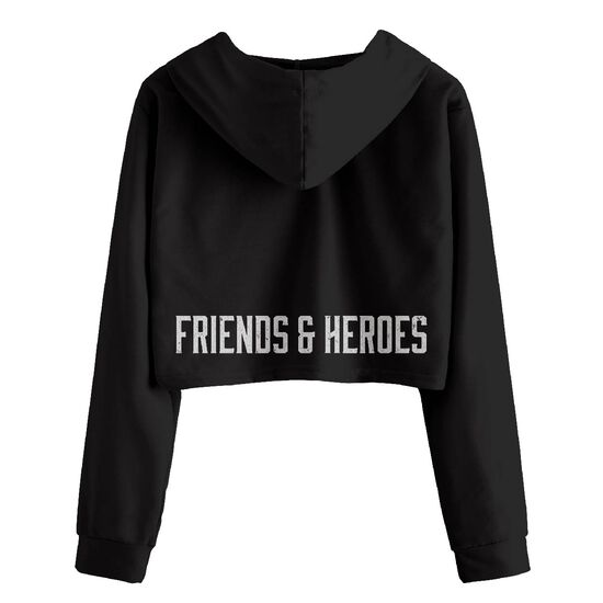 Friends & Heroes Crop Hoodie